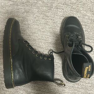Black gently used Dr. Marten boots